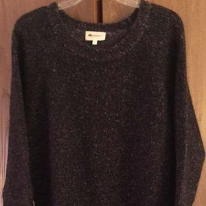 Athe Vanessa Bruno - Long Sweater - Nubby Wool-Blend Knit - Charcoal - Size M